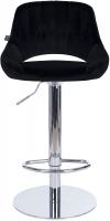 2er Set Barhocker HD Milet C Samt schwarz 