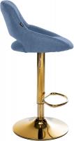 Barhocker Milet Stoff gold blau 