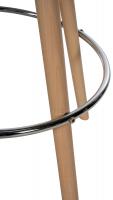 Barhocker Corbin Stoff Rund natura taupe 
