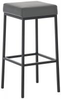 2er Set Barhocker Montreal 85 Kunstleder schwarz grau 