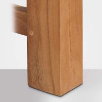 Teakbank Jackson 120 cm mit Abdeckhaube teak 