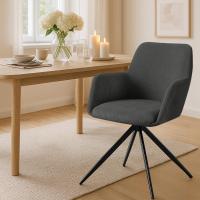 Esszimmerstuhl Olema Cord grau 