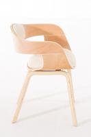 Besucherstuhl Kingston natura/creme 