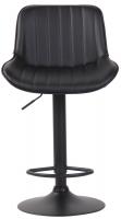 2er Set Barhocker Lentini Kunstleder schwarz schwarz 