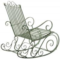 2er Set Schaukelstühle Smilla antik-grün 