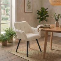 Esszimmerstuhl Vienna Cord schwarz creme