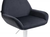 2er Set Barhocker Braga Samt weiß schwarz 2er Set Barhocker Braga Samt weiß schwarz