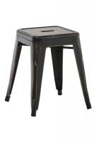 Hocker Armin antik schwarz-gold 