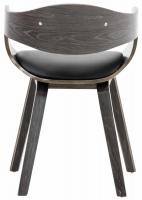 2er Set Stühle Kingston Kunstleder schwarz/grau 