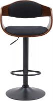 Barhocker Kingston B Stoff walnuss/schwarz 
