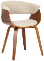 2er Set Stühle Bruce Stoff walnuss/creme 