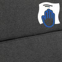 Bürostuhl Cleveland Stoff dunkelgrau 