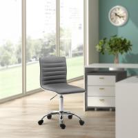 Arbeitshocker Alamosa Kunstleder grau