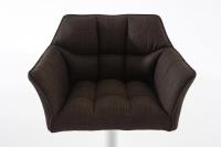 Barhocker Damaso W Stoff braun 