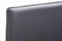 Barhocker Avola Leder Flach B78 grau 