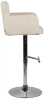 Barhocker Los Angeles Samt chrom creme 