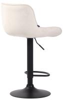 2er Set Barhocker Lentini Samt schwarz creme 
