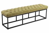 Sitzbank Amun Stoff Schwarz 150 cm grün 