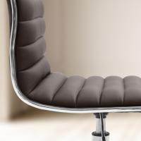 Arbeitshocker Alamosa Kunstleder braun 
