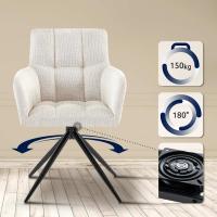 2er Set Esszimmerstuhl Jonah Stoff creme 