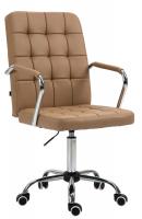 Bürostuhl Terni Kunstleder hellbraun