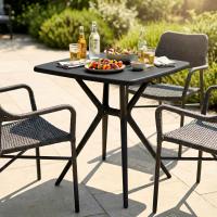 Tisch Becky eckig 72 x 72 cm schwarz Tisch Becky eckig 72 x 72 cm schwarz