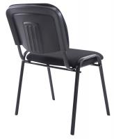 4er Set Stühle XL Ken Stoff schwarz 