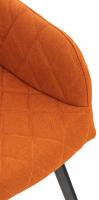 2er Set Esszimmerstuhl Shila Stoff orange 