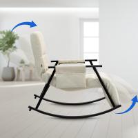 Schaukelstuhl Cathy Stoff creme 