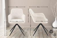 Esszimmerstuhl Olema Stoff creme 