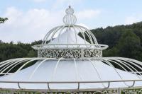 Dach für Luxus Pavillon Romantik 350 cm weiß 