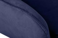 2er Set Barhocker Grant Samt dunkelblau 