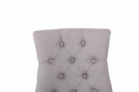 2er Set Esszimmerstuhl Aberdeen Stoff antik-hell grau 