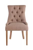 2er Set Esszimmerstuhl Aberdeen Stoff antik-hell taupe 