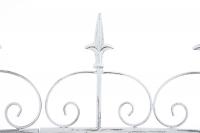 Gartenzaun Mangold antik weiß 