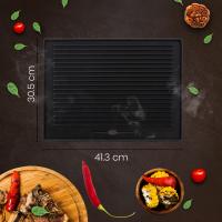 Grillplatte 41,3x30,5cm anthrazit Grillplatte 41,3x30,5cm anthrazit