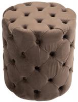 Sitzhocker Drancy Samt M braun 