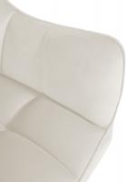 Esszimmerstuhl Swing Samt edelstahl creme 