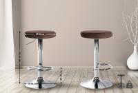 Barhocker Ponte Samt chrom braun 