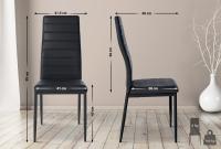 Esszimmerstuhl Mayfair Kunstleder schwarz 