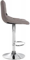 2er Set Barhocker Jerry Stoff chrom grau 