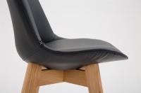 Barhocker Cannes Kunstleder Natura schwarz 