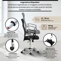 Bürostuhl Washington schwarz 