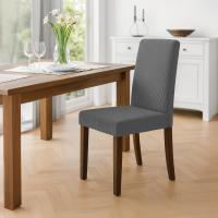 2er Set Esszimmerstuhl Ina Cord antik dunkel grau 