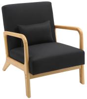 Sessel Hibbing Stoff schwarz 