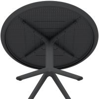 Tisch Sky rund 105 cm schwarz 