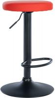 Barhocker Ponte Kunstleder schwarz rot