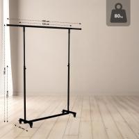 Klappbare Kleiderständer Soran 120x50x188 schwarz Klappbare Kleiderständer Soran 120x50x188 schwarz