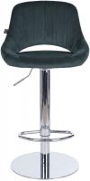 Barhocker HD Milet C Samt dunkelgrau 