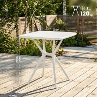 Tisch Becky eckig 72 x 72 cm weiß 